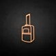 'suitcase' neon sign