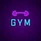 Gym Neon Sign for Fitness Spaces