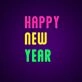 Happy New Year Neon Sign for Festive Celebrations