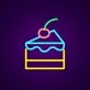 Cake Neon Sign for Birthday Celebrations