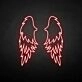 'wings' neon sign