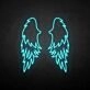 'wings' neon sign