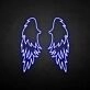'wings' neon sign