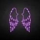 'wings' neon sign