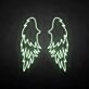 'wings' neon sign