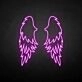 'wings' neon sign