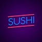 Sushi Neon Sign for Food Lovers and Restaurants