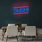 Sushi Neon Sign for Food Lovers and Restaurants