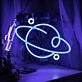 Planet Sign Neon Sign for Space Enthusiasts
