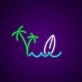 Beach Neon Sign for Coastal Themes