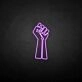 Fighting' neon sign