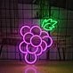 Grapes Neon Sign for Wine Enthusiasts