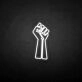 Fighting' neon sign