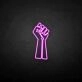 Fighting' neon sign