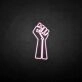 Fighting' neon sign