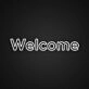 Welcome Neon Sign for Entrances