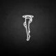 Thigh' neon sign
