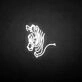 Zebra' neon sign