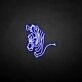 Zebra' neon sign