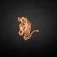 Zebra' neon sign