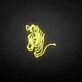 Zebra' neon sign