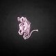 Zebra' neon sign