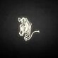 Zebra' neon sign