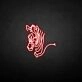 Zebra' neon sign