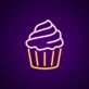 Cupcake Neon Sign for Bakeries