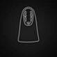 No Face Neon Sign for Anime Fans
