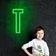 Letter T Neon Sign for Initials