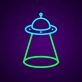 Alien Ufos Neon Sign for Sci-Fi Fans