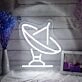 Satellite Neon Sign Illuminate your space with this satellite design