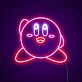 Kirby Neon Sign Ideal for game rooms and kids' spaces