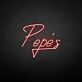 'Pepe' neon sign