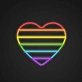 Heart Flag Neon Sign Show your love with this heart flag sign