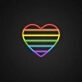 Heart Flag Neon Sign Show your love with this heart flag sign