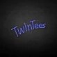 Twintees' neon sign