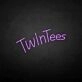 Twintees' neon sign
