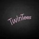 Twintees' neon sign