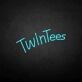 Twintees' neon sign