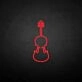 Violin' neon sign