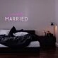 Just Married Neon Sign Celebrate your special day with this sign