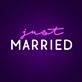 Just Married Neon Sign Celebrate your special day with this sign