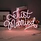 Just Married Neon Sign Celebrate your wedding with this beautiful sign