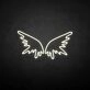 'Wing' neon sign