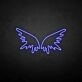 'Wing' neon sign