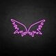 'Wing' neon sign