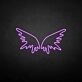 'Wing' neon sign