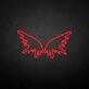 'Wing' neon sign